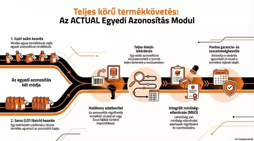 Egyedi azonosítás infografika