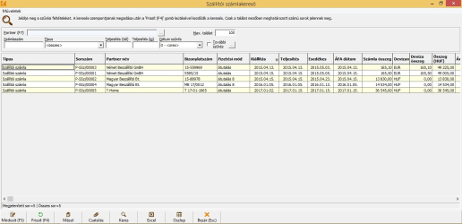 Pénzügyi számla kereső