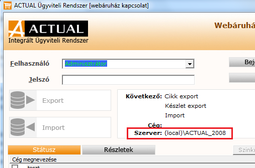 SQL példány ellenőrzése