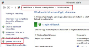 Tűzfal beállítása - 1